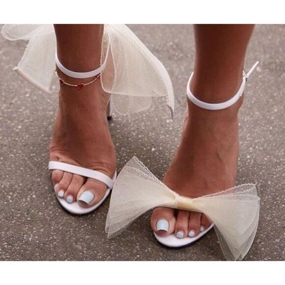 RAYE Bubbly Heel in Ivory White Size 8 / Néw No Box - Picture 8 of 12